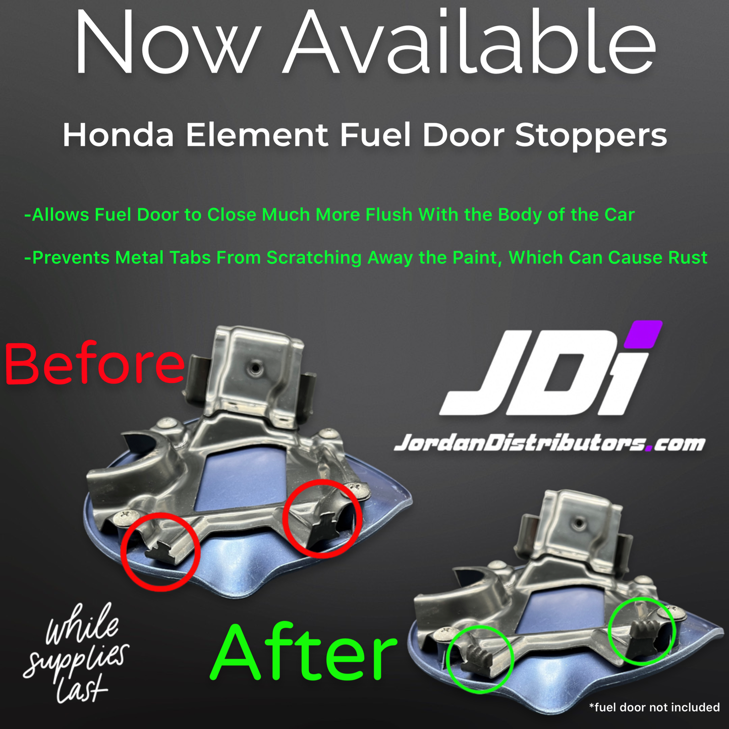Fuel Door Stoppers for Element- Refurbished OEM Honda/Acura